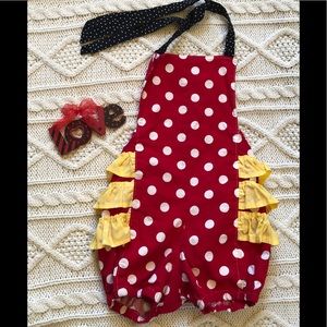 EUC-custom boutique one piece romper